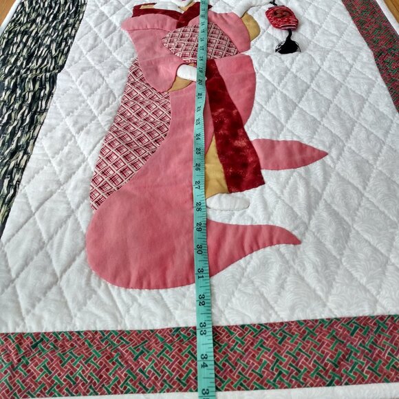 Vintage Sashiko Quilted Wall Hanging Naomi Element of Fire Kimono PROVENANCE - Picture 7 of 16